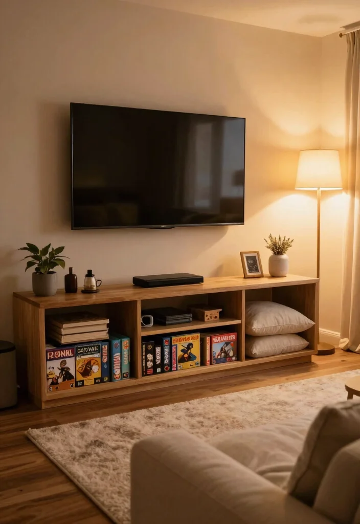 16 Media Unit Living Room Ideas That Blend Style & Storage 13 16 Media Unit Living Room Ideas That Blend Style & Storage - 3. Media Units with Built-in Seating 1