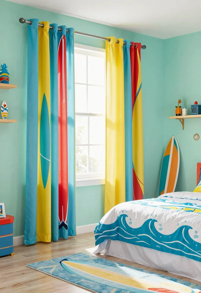 16 Surf Curtains Hair Men Ideas for Effortless Beach Style - 3. Surfboard Patterns 1