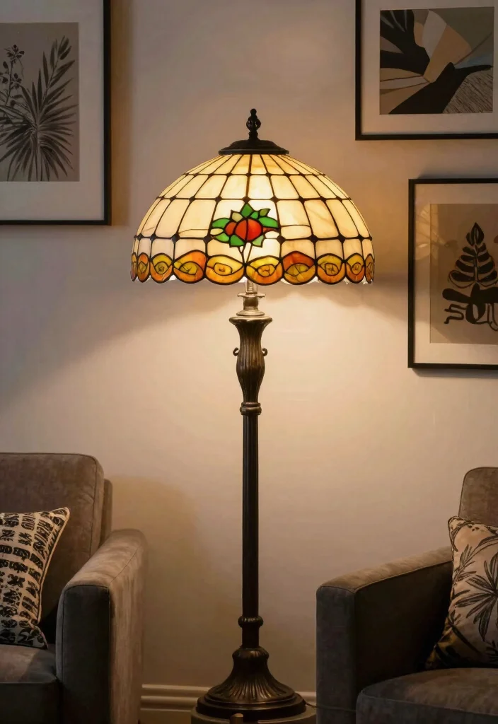 16 Tiffany Lamp Shade Ideas With Vintage Charm 66 16 Tiffany Lamp Shade Ideas With Vintage Charm - 16. Infuse Artistic Flair 1