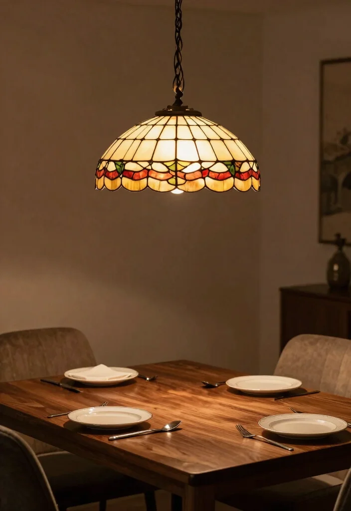 16 Tiffany Lamp Shade Ideas With Vintage Charm 36 16 Tiffany Lamp Shade Ideas With Vintage Charm - 6. Elegant Pendant Versions 1