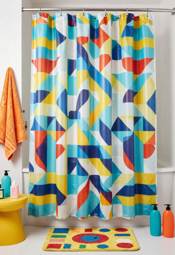17 Bathroom Shower Curtains 2026 Trending Ideas That Feel Fresh & Stylish - 3. Recycled Plastic Patterns 1