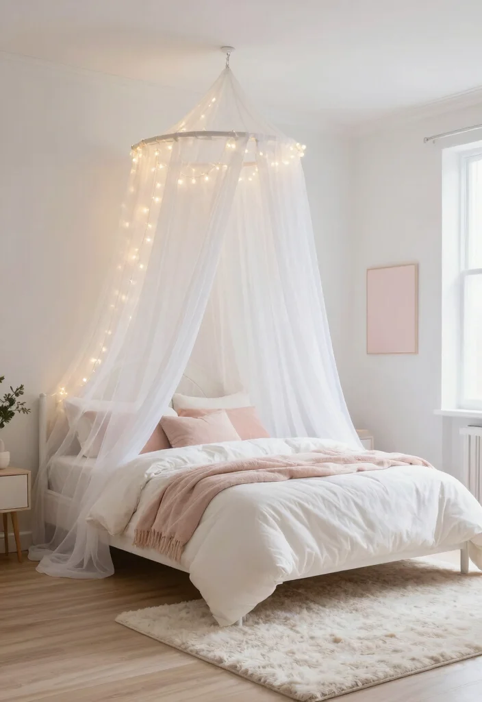 17 Beds With Curtains Ideas That Feel Cozy & Dreamy 1 17 Beds With Curtains Ideas That Feel Cozy & Dreamy - 1. Ethereal White Canopy 1