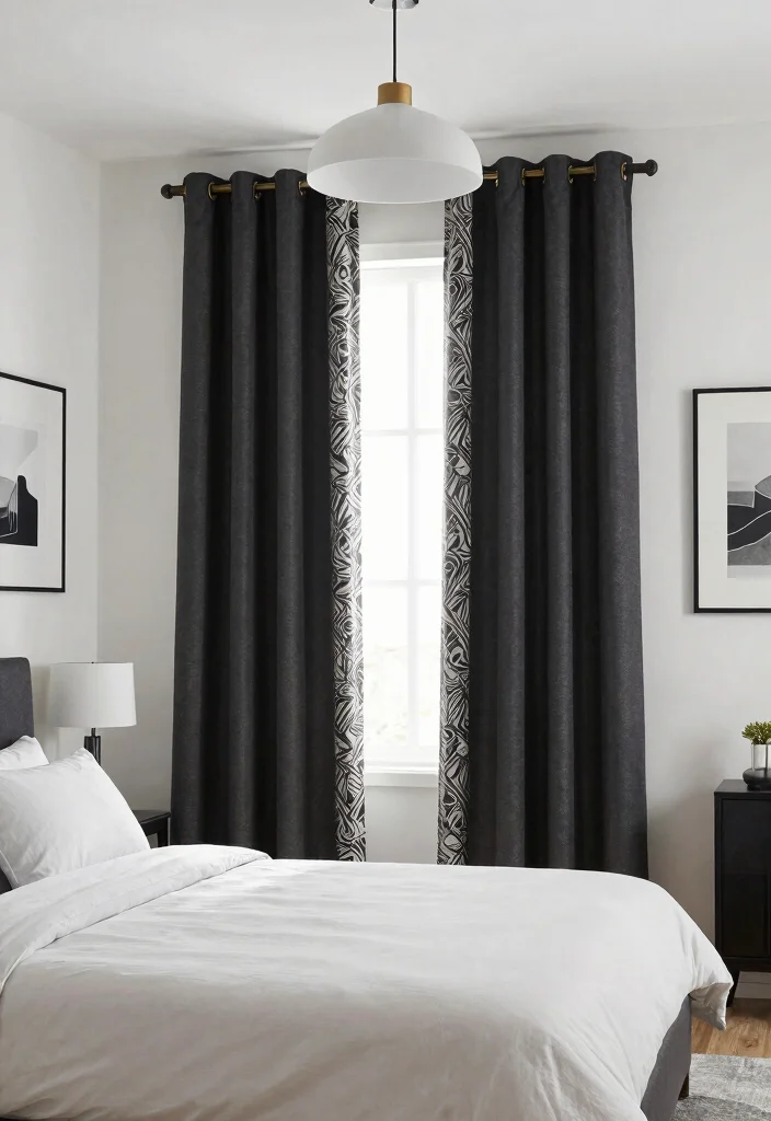 17 Beds With Curtains Ideas That Feel Cozy & Dreamy 40 17 Beds With Curtains Ideas That Feel Cozy & Dreamy - 10. Chic and Modern Blackout Curtains 1
