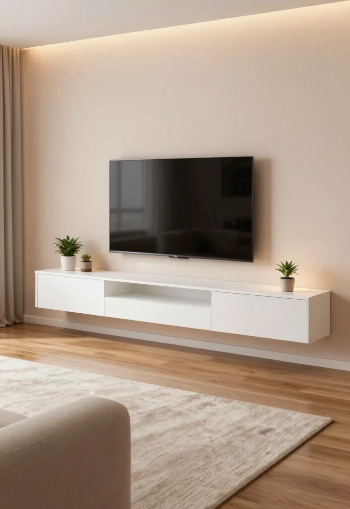 17 Classy TV Unit Designs Ideas That Impress Guests 1 17 Classy TV Unit Designs Ideas That Impress Guests - 1. Sleek Floating Unit 1