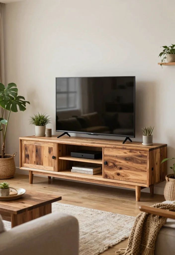 17 Classy TV Unit Designs Ideas That Impress Guests 56 17 Classy TV Unit Designs Ideas That Impress Guests - 16. Eco-Friendly Designs 1