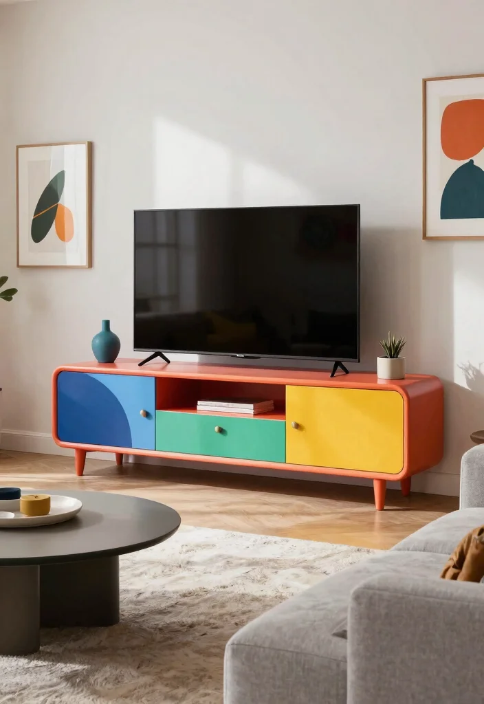 17 Classy TV Unit Designs Ideas That Impress Guests 3 17 Classy TV Unit Designs Ideas That Impress Guests - 3. Bold Statement Pieces 1