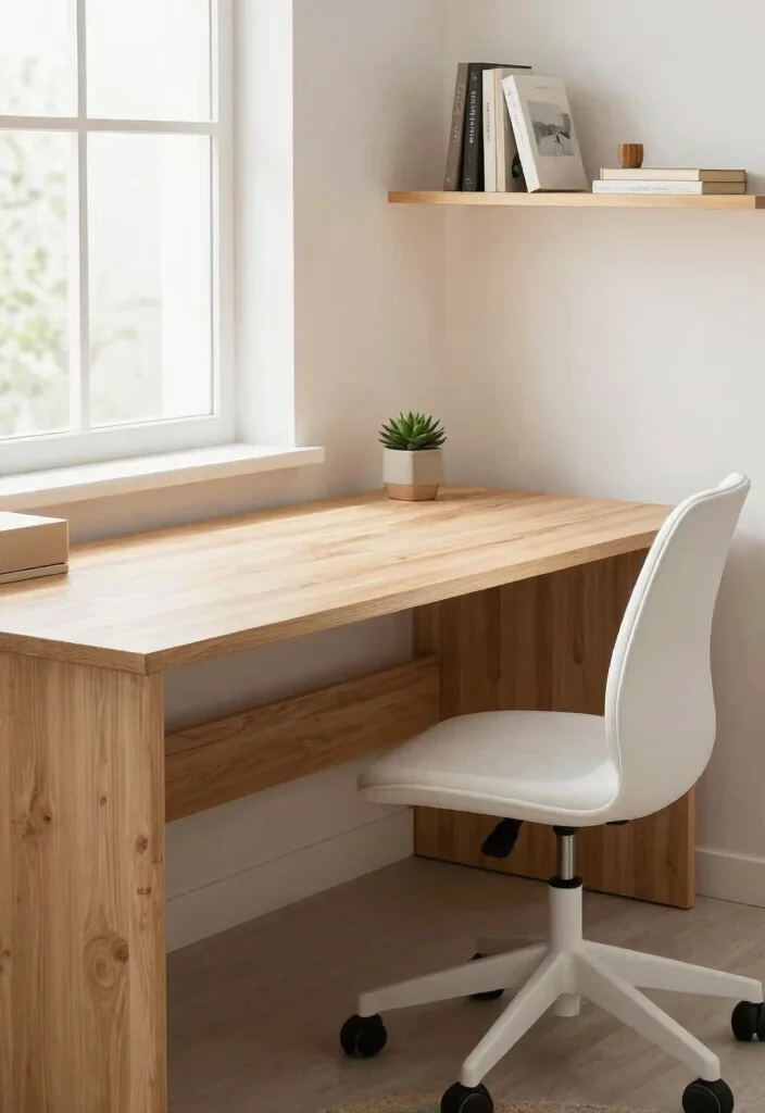 17 Desk PC Setup Ideas That Look Sleek & Powerful - 1. Scandinavian Minimalism 1
