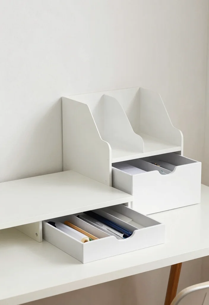 17 Desk PC Setup Ideas That Look Sleek & Powerful - 17. Smart Storage Solutions 1