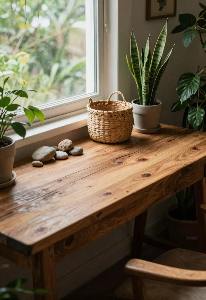 17 Desk PC Setup Ideas That Look Sleek & Powerful - 3. Nature-Inspired Retreat 1