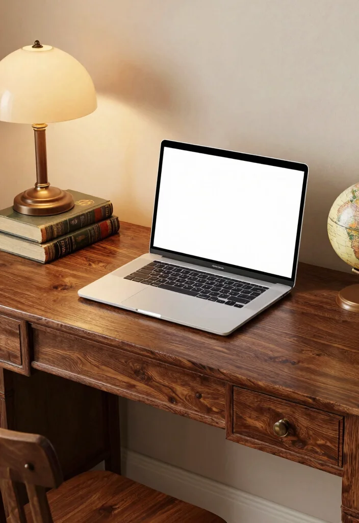 17 Desk PC Setup Ideas That Look Sleek & Powerful - 5. Vintage Charm 1