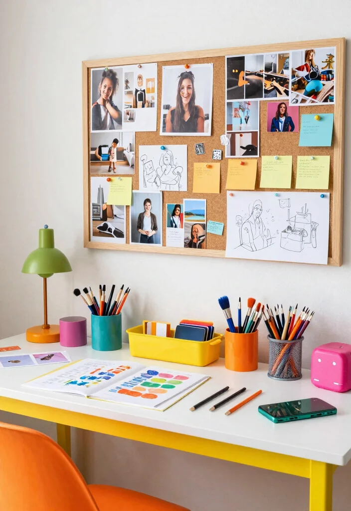 17 Desk PC Setup Ideas That Look Sleek & Powerful - 6. Creative Corner 1