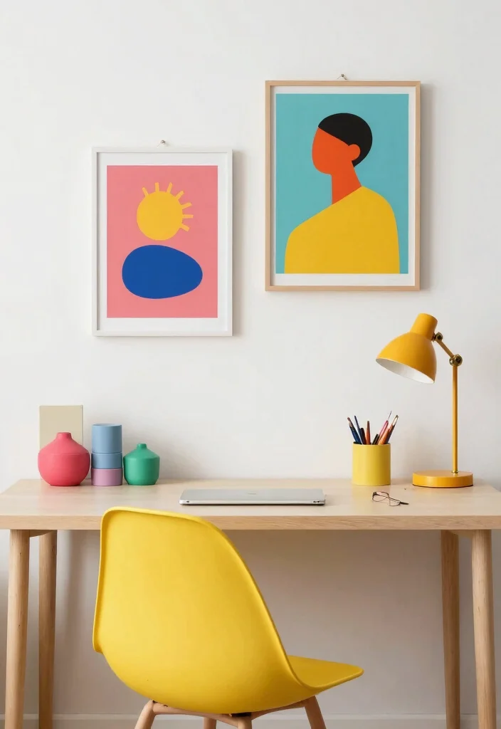 17 Desk PC Setup Ideas That Look Sleek & Powerful - 8. Color Pop! 1