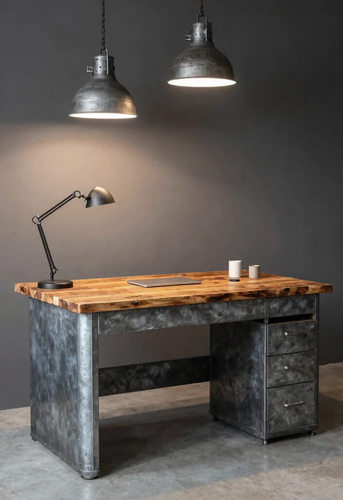 17 Desk PC Setup Ideas That Look Sleek & Powerful - 9. Industrial Edge 1