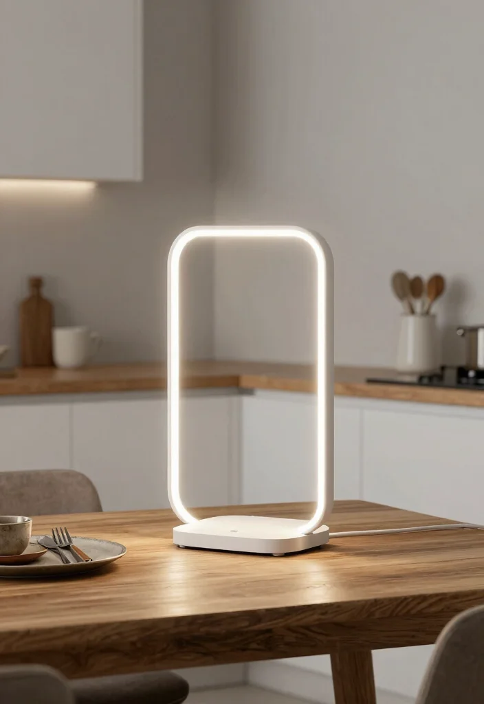 17 Kitchen Table Lamp Ideas That Brighten Beautifully 40 17 Kitchen Table Lamp Ideas That Brighten Beautifully - 10. Modern LED Table Lamp 1