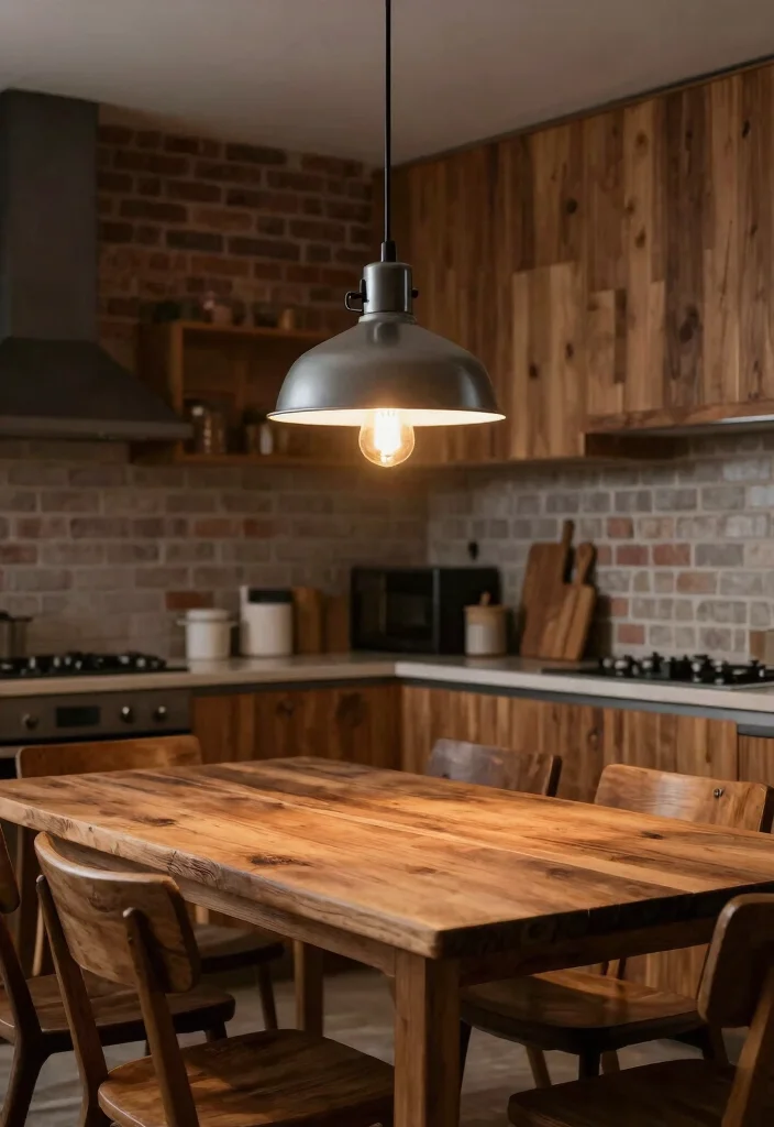 17 Kitchen Table Lamp Ideas That Brighten Beautifully 2 17 Kitchen Table Lamp Ideas That Brighten Beautifully - 2. Industrial-Style Pendant Lamp 1