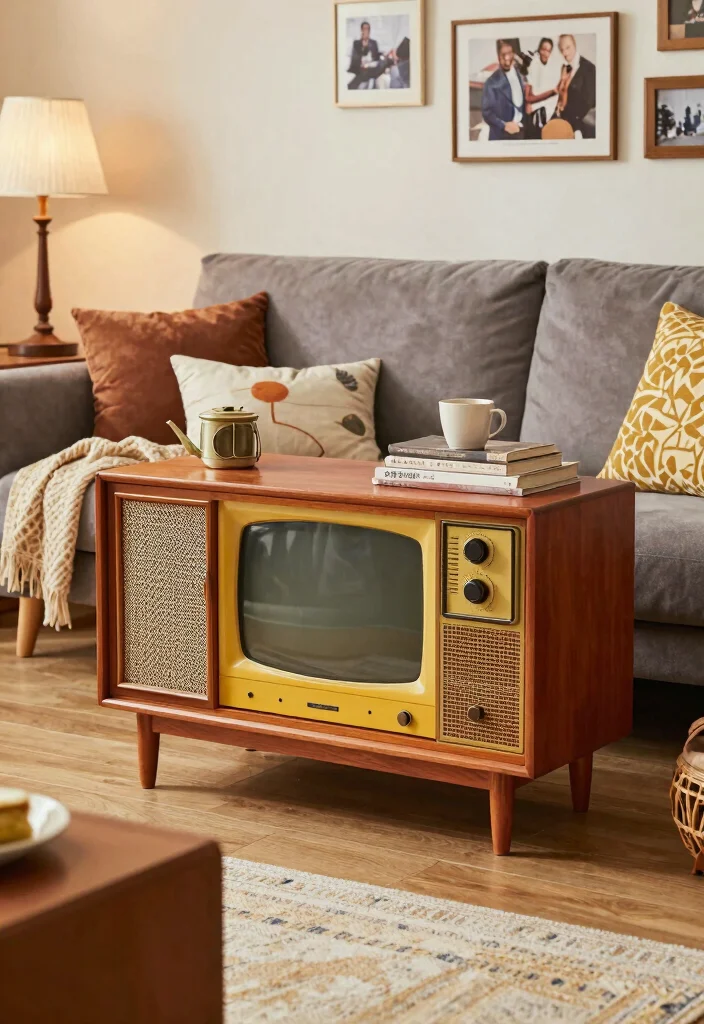 17 TV Unit Design Modern Living Luxury 2026 Trending Ideas That Wow - 14. Vintage Revival 1