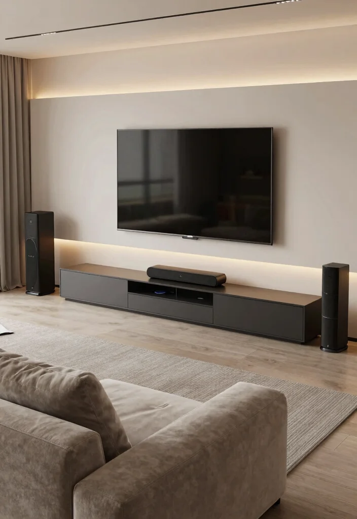 17 TV Unit Design Modern Living Luxury 2026 Trending Ideas That Wow - 5. Integrated Technology 1