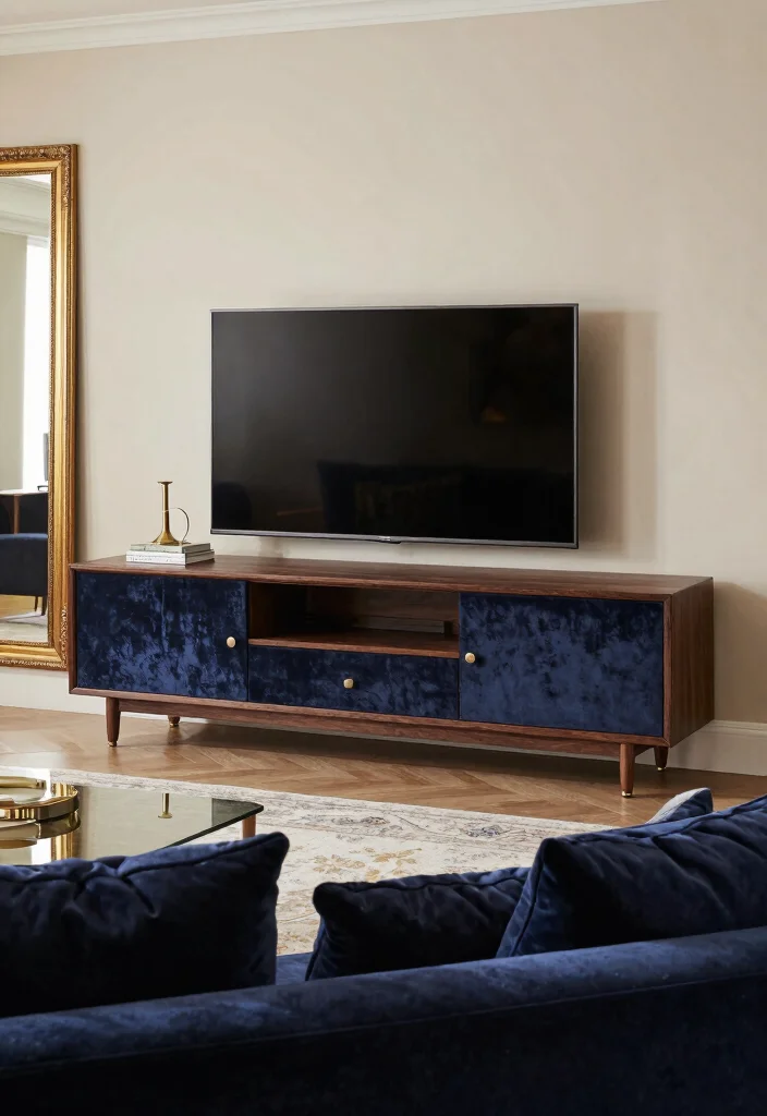 17 TV Unit Design Modern Living Luxury 2026 Trending Ideas That Wow - 7. Luxurious Textures 1