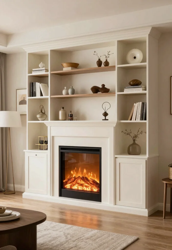 17 TV Unit With Fireplace Modern Ideas That Feel Cozy 64 17 TV Unit With Fireplace Modern Ideas That Feel Cozy - 14. Custom Built-In Solutions 1