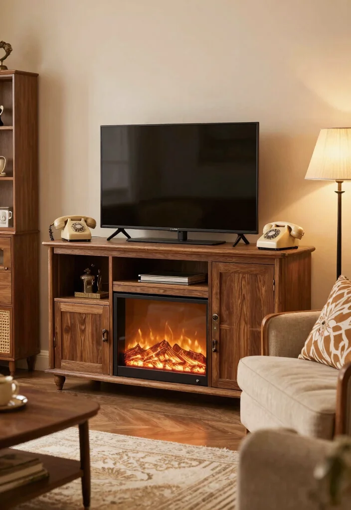 17 TV Unit With Fireplace Modern Ideas That Feel Cozy 66 17 TV Unit With Fireplace Modern Ideas That Feel Cozy - 16. Vintage Inspiring Designs 1