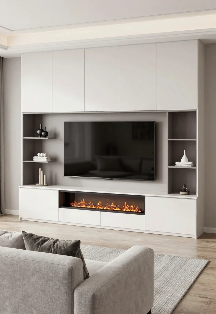 17 TV Unit With Fireplace Modern Ideas That Feel Cozy 15 17 TV Unit With Fireplace Modern Ideas That Feel Cozy - 5. Multi-Functional TV Units 1