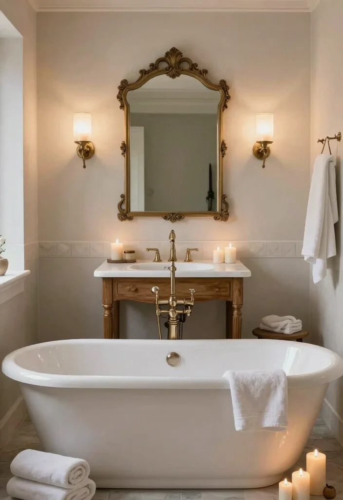 17 Vintage Red Carpet Looks Ideas With Old Hollywood Glam - 13. Creating Relaxing Spa-like Bathrooms 1