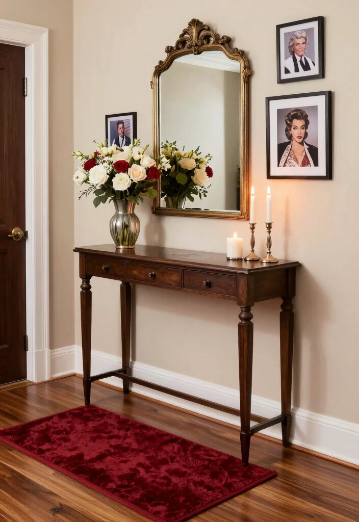 17 Vintage Red Carpet Looks Ideas With Old Hollywood Glam - 6. A Glamorous Entryway That Sets the Stage 1