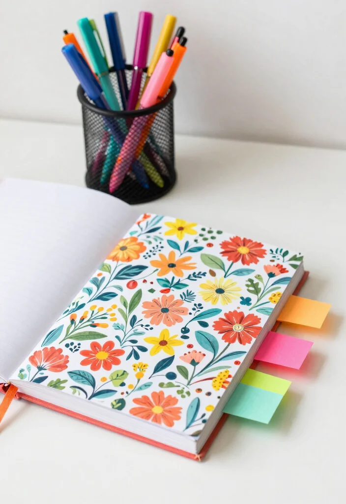 18 Desk Setup Aesthetic 2026 Trending Ideas That Look Pinterest Worthy - 10. Artistic Stationery 1