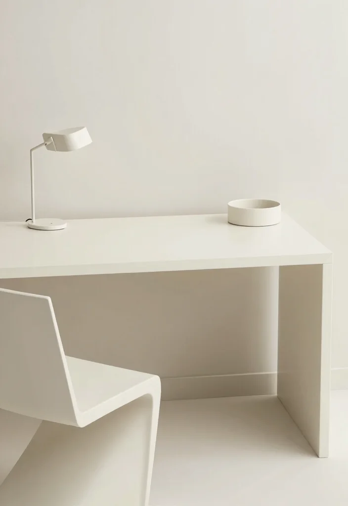 18 Desk Setup Aesthetic 2026 Trending Ideas That Look Pinterest Worthy - 14. Clean Lines and Simple Shapes 1