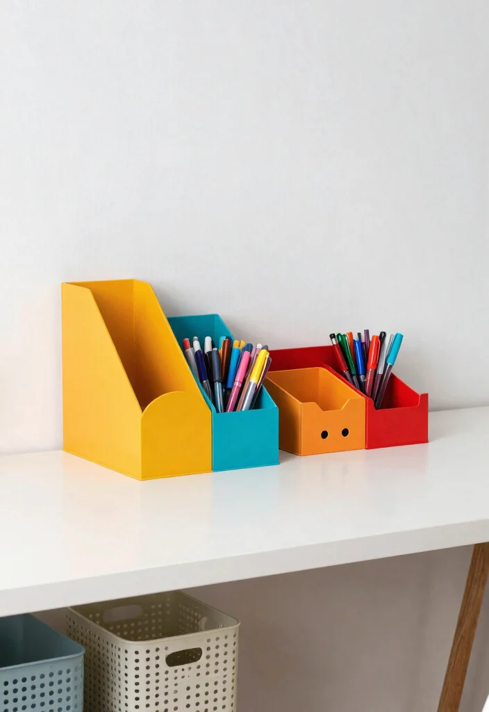 18 Desk Setup Aesthetic 2026 Trending Ideas That Look Pinterest Worthy - 16. Creative Organization Tools 1