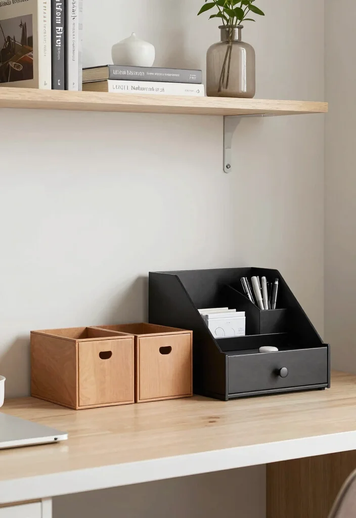 18 Desk Setup Aesthetic 2026 Trending Ideas That Look Pinterest Worthy - 7. Smart Storage Solutions 1