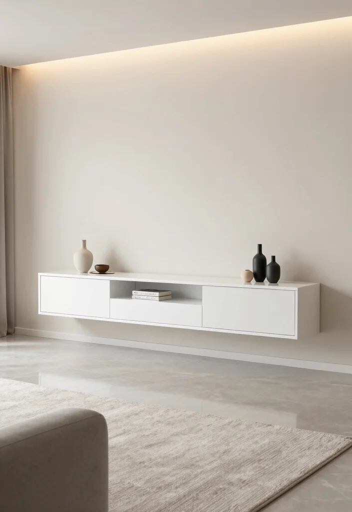 18 Living Room TV Unit Designs Luxury Ideas That Shine - 1. The Floating Elegance 1