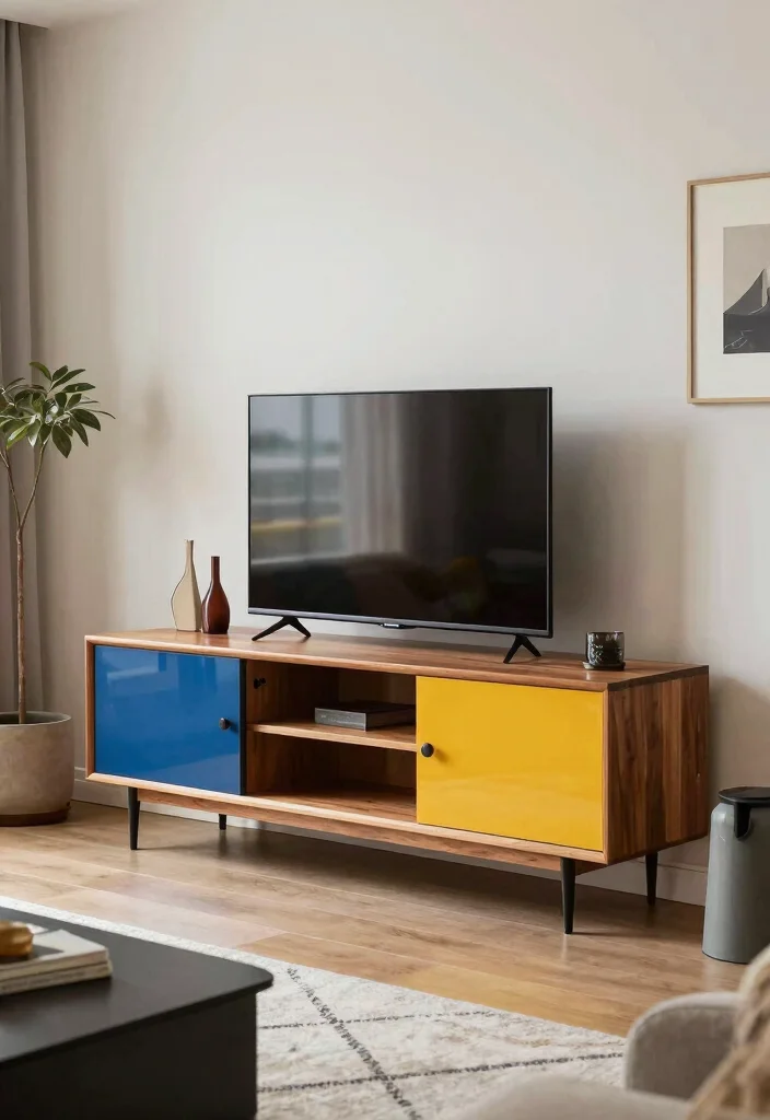 18 Living Room TV Unit Designs Luxury Ideas That Shine - 15. Artistic Display Units 1