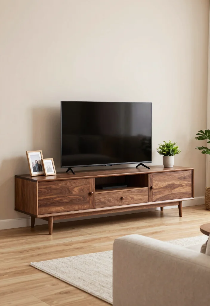 18 Living Room TV Unit Designs Luxury Ideas That Shine - 2. Luxurious Low Profile 1