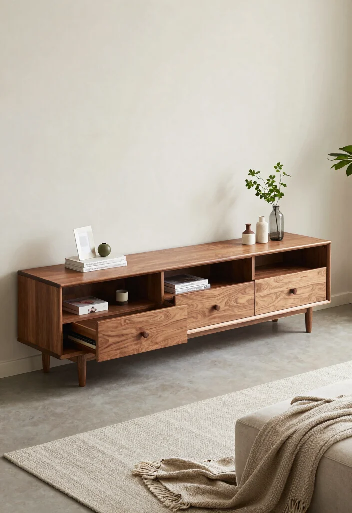 18 Living Room TV Unit Designs Luxury Ideas That Shine - 6. Multi-Functional Marvels 1