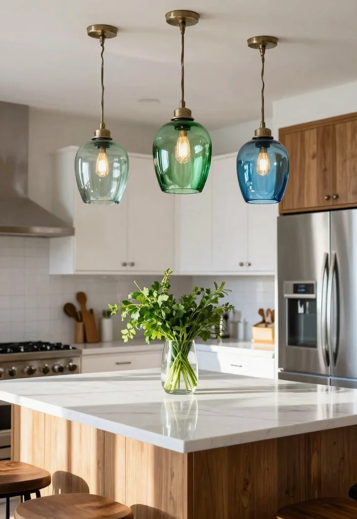 18 Modern Pendant Light Ideas That Elevate Any Room Instantly 12 18 Modern Pendant Light Ideas That Elevate Any Room Instantly - 2. Recycled Glass Pendants 1