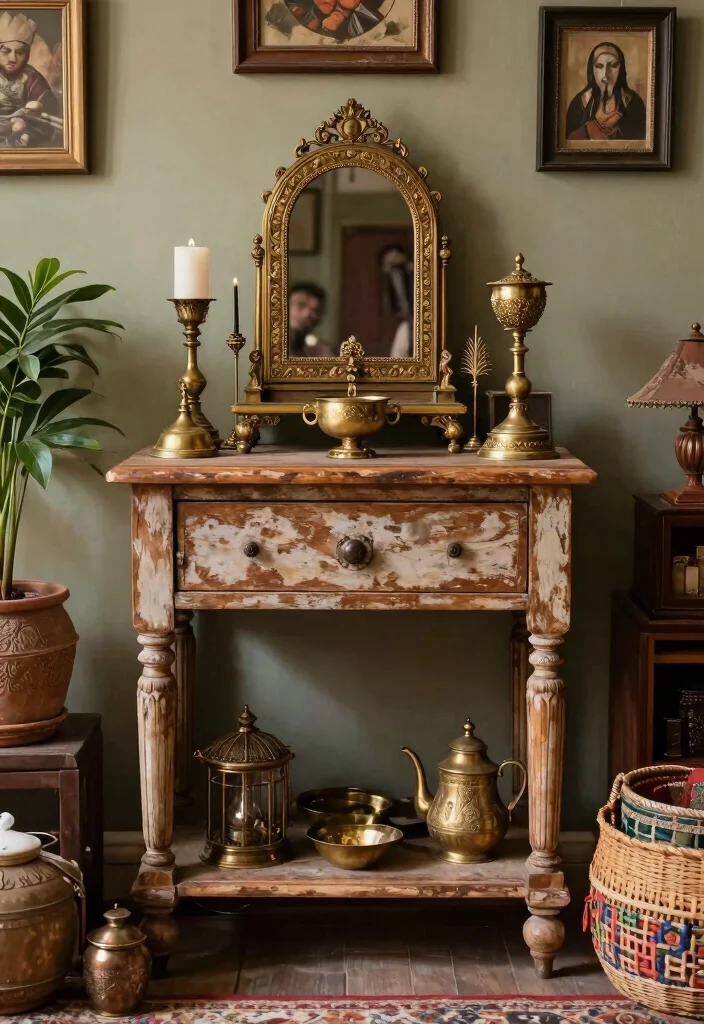 18 Puja Unit Design Modern Ideas With Elegant Detail 54 18 Puja Unit Design Modern Ideas With Elegant Detail - 14. Charming Vintage Touches 1