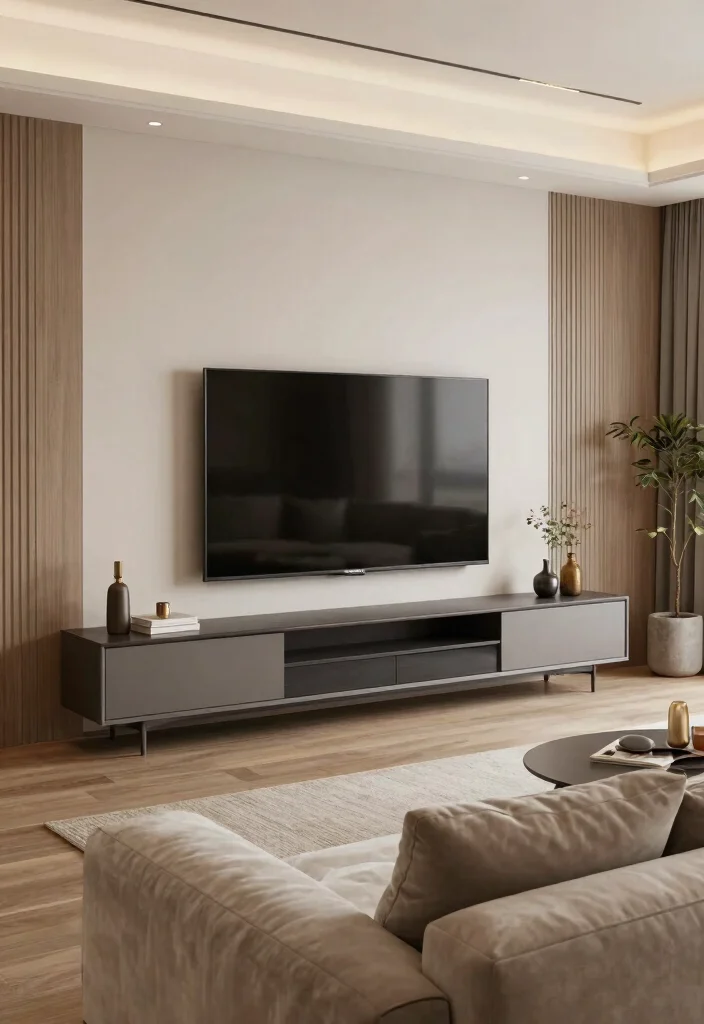 18 Unit TV Modern Ideas That Elevate Your Space - 17. Smart Furniture with Hidden Features 1