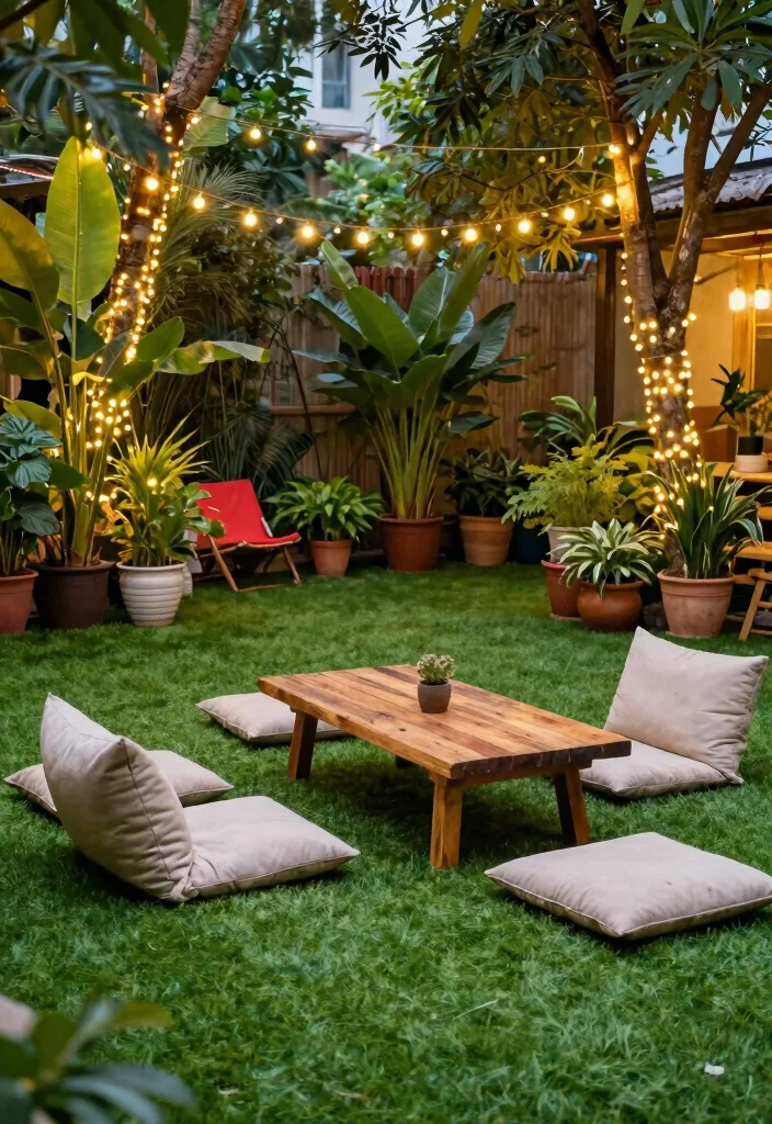 12 Artificial Grass Backyard Ideas That Look Real and Stay Green Year-Round - 5. Cozy Outdoor Lounging Areas 1