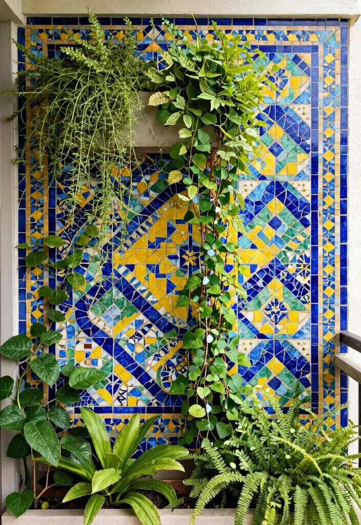 12 Balcony Wall Tiles That Hide Ugly Concrete and Waterproof Walls - 1. Mosaic Magic 1