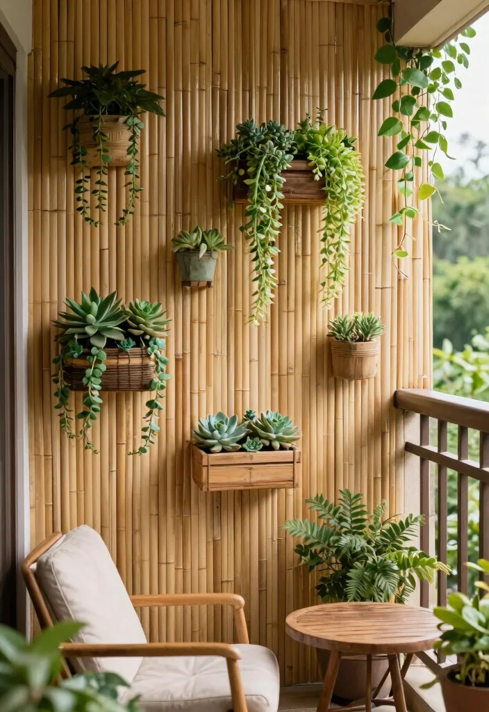 12 Balcony Wall Tiles That Hide Ugly Concrete and Waterproof Walls - 4. Eco-Friendly Bamboo 1