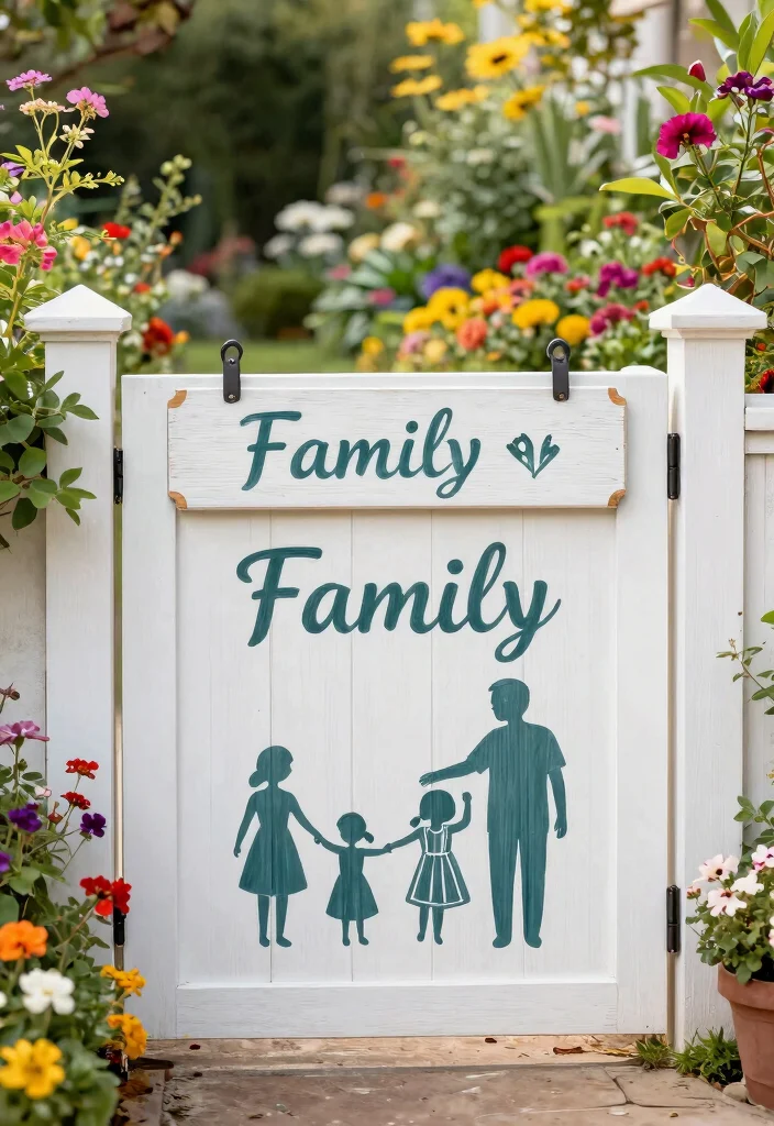 12 Farmhouse Gate Entrance Ideas That Boost Curb Appeal - 10. Gate with a Personal Touch 1