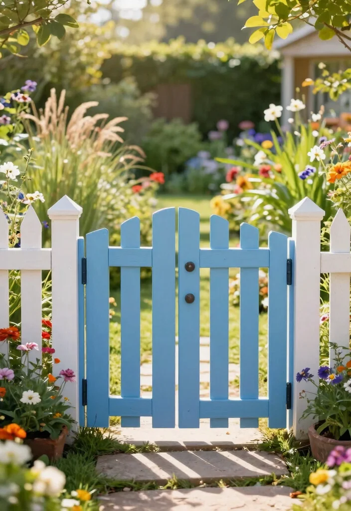 12 Farmhouse Gate Entrance Ideas That Boost Curb Appeal - 3. Split-Fence Style Gate 1