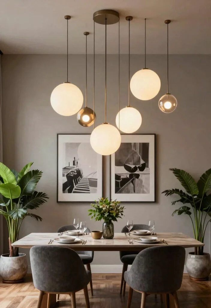 12 Magnetic Lights Ceiling Ideas for Renters Who Can't Drill - 1. Hanging Magnetic Globe Lights 1