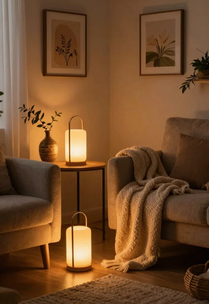 12 Magnetic Lights Ceiling Ideas for Renters Who Can't Drill - 12. Magnetic Lanterns for a Cozy Feel 1