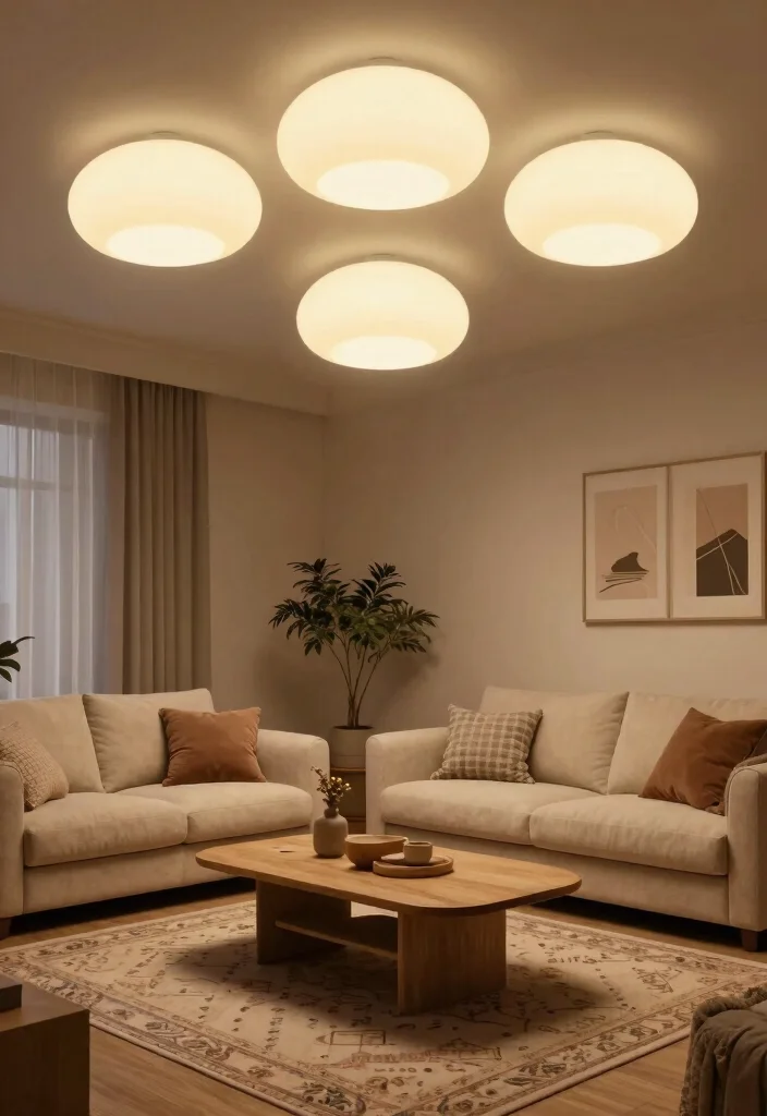12 Magnetic Lights Ceiling Ideas for Renters Who Can't Drill - 9. Magnetic Dome Lights 1
