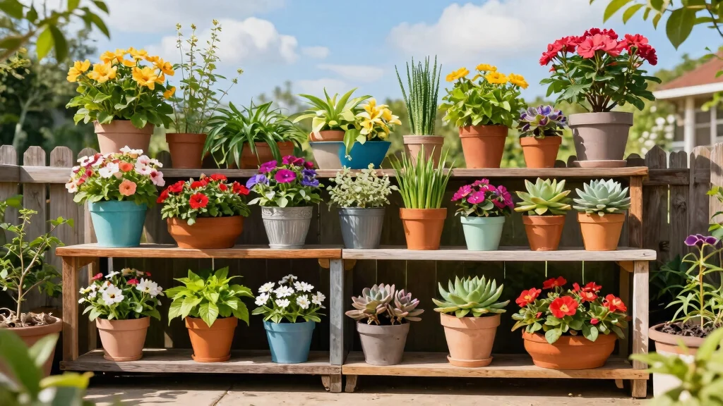 12 Outdoor Plant Shelf Ideas That Handle Wind and Weight