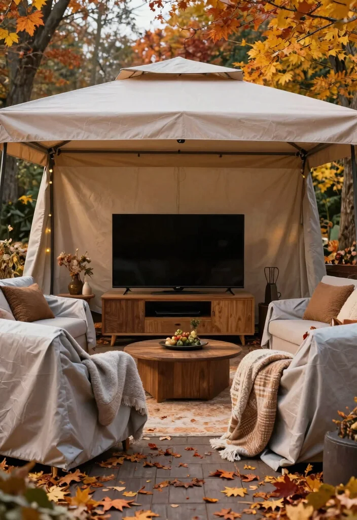 12 Outdoor TV Ideas That Protect Your Screen From Weather - 12. Seasonal Considerations for Outdoor TVs 1