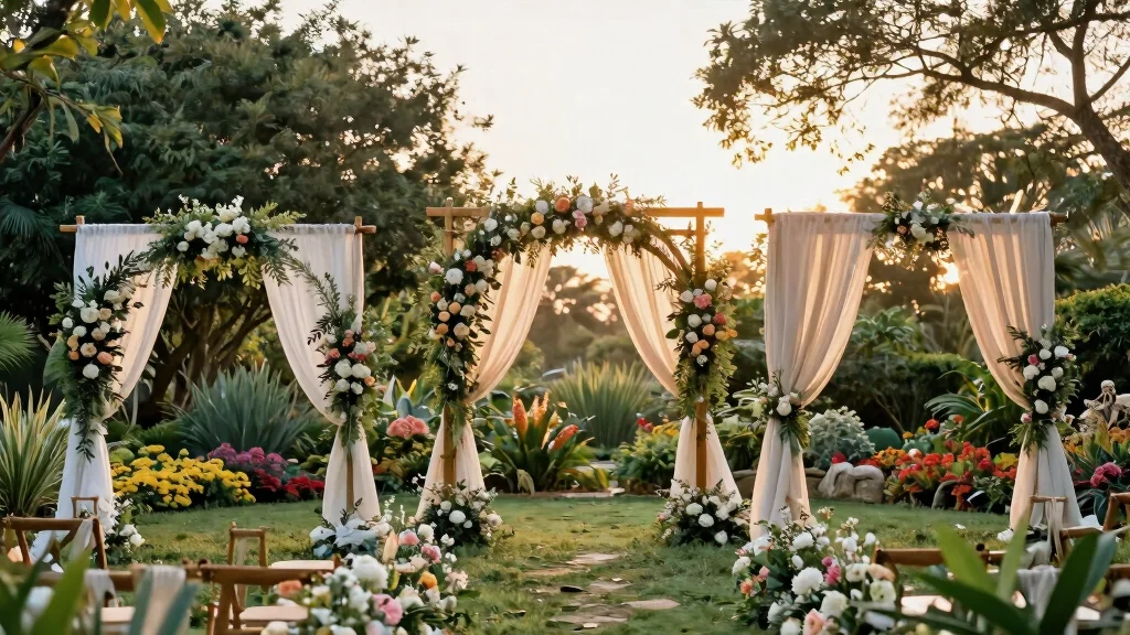 12 Outdoor Wedding Arch Ideas That Stay Up Without Staking