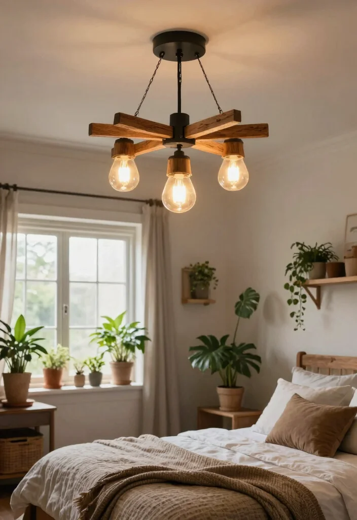 14 Bedroom Ceiling Lamps That Give Soft Light Without Glare - 14. Farmhouse-Style Ceiling Lights 1
